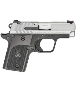 Springfield 911 Alpha 1911 Micro Compact, 380ACP, 2.7" Barrel, SS Slide, Fiber-optic Front Sight, 6rd Mag