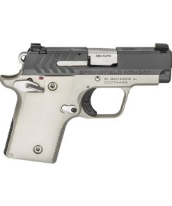 Springfield 911 Micro Compact 380ACP 2.7" Barrel, Platinum Finish, Graphite Cerakote Slide,1-6Rd & 1-7Rd Mag, Ivory Grips, Night Sights