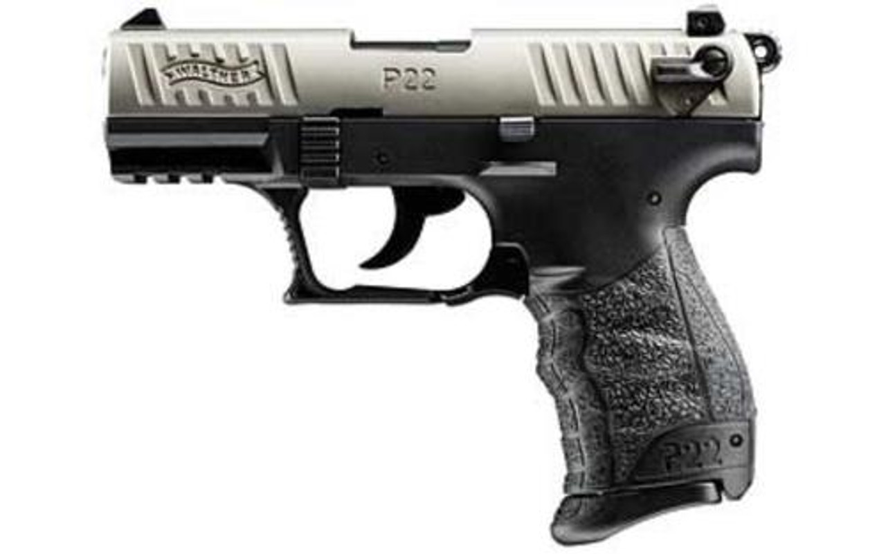 Walther P22 .22 L.R. CA Nickel 10 Round, 2 Mags Walther P22 .22 L.R. CA Nickel 10 Round, 2 Mags