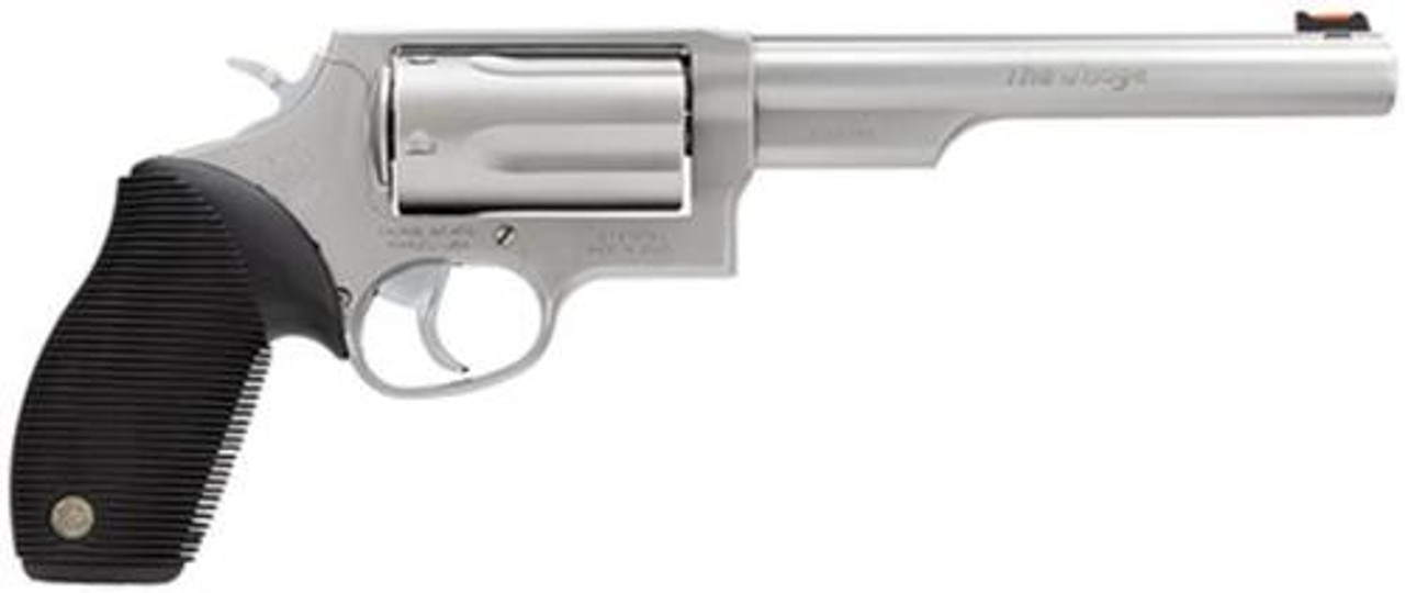 Taurus Judge Single/Double 45 Colt/410ga, 6.5", Black Ribber Grip, Stainless, 5rd Buy Taurus Judge Single/Double 45 Colt/410ga