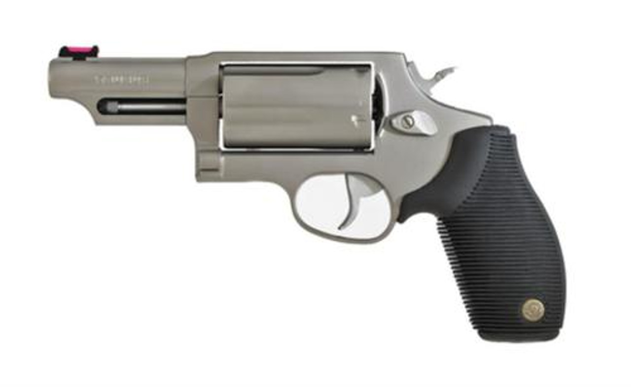Taurus Judge 45/410, Matte Stainless 410 Ga(2 1/2")/45 LC/3" Barrel/Fiber Optic Sight Buy Taurus Judge 45/410