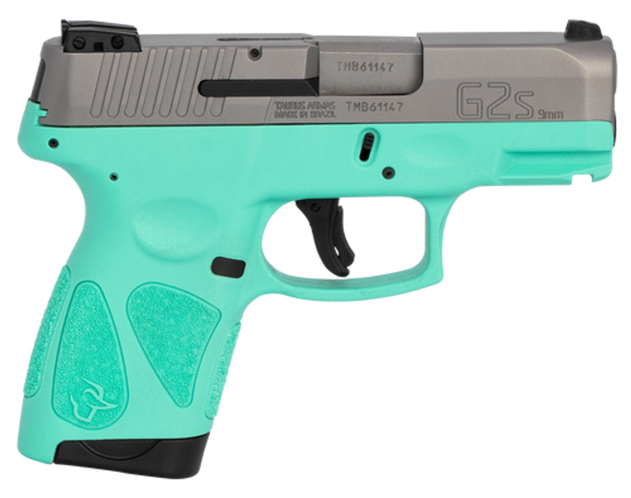 Taurus G2S, 9mm, 3.26" Barrel, 7rd, Stainless Slide, Cyan Buy Taurus G2S