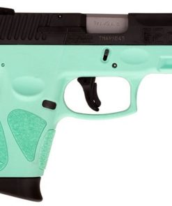 Taurus, G2C2C, Double Action Only, Compact Pistol, 9mm , 3.2" Barrel, Polymer Frame, Cyan Polymer Frame, Black Slide, Adjustable Sights, 12Rd, 2 Magazines