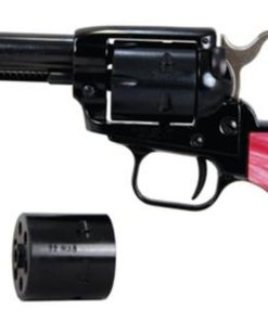 Heritage Rough Rider, Single Action, 22 LR/22 WMR, 3.5" Barrel, Alloy Frame, Black, Pink Pearl Bird's Head Grip, 6Rd
