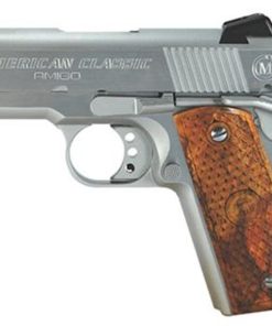 American Classic Amigo 1911, 45 ACP, 3.5", 7rd, Hardwood Grips, Hard Chrome