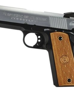 American Classic Amigo 1911 45 ACP 3.5" Duo-Tone Finish, Checkered Hardwood Grips, 7 Round Mag
