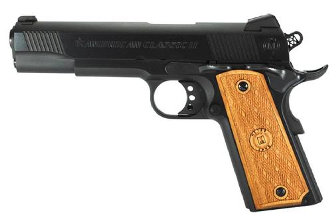American Classic II 9mm 5" Barrel, Hardwood Grip Deep Blued, 9rd American Classic II 9mm 5" Barrel, Hardwood Grip Deep Blued, 9rd