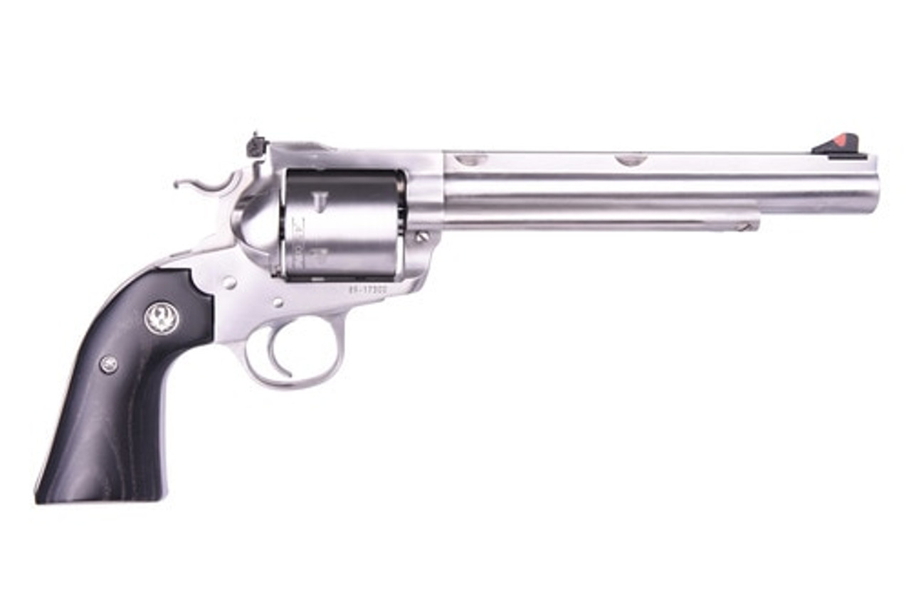 Ruger Super Blackhawk Bisley Hunter 45 Colt 7.5" Barrel SS finish, Non Fluted Cylinder 6 Round Ruger Super Blackhawk Bisley Hunter 45 Colt 7.5" Barrel SS finish, Non Fluted Cylinder 6 Round