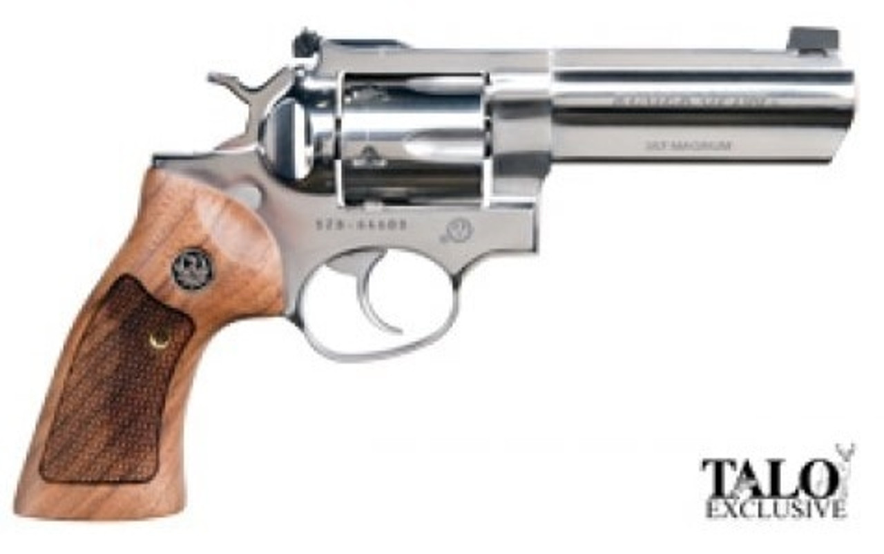 Ruger GP100 Limited Edition 357 Mag/38 Spl 4" Full Lug Barrel, High Polish SS, Adjustable Sights Wood Grips 6rd Ruger GP100 Limited Edition 357 Mag/38 Spl 4" Full Lug Barrel, High Polish SS, Adjustable Sights Wood Grips 6rd