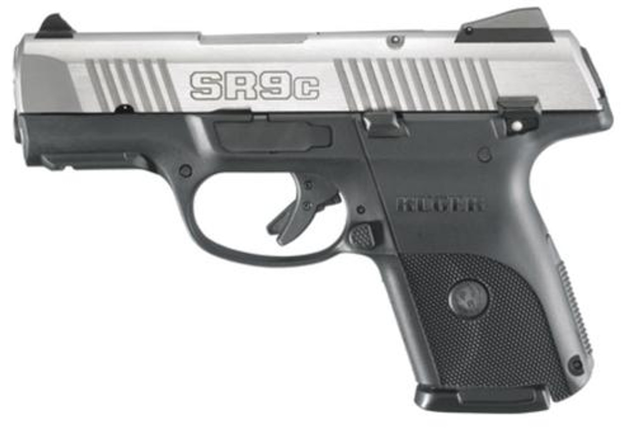 RUGER SR9C Compact Pistol, STAINLESS Steel, 10 Rd Mag RUGER SR9C Compact Pistol, STAINLESS Steel, 10 Rd Mag