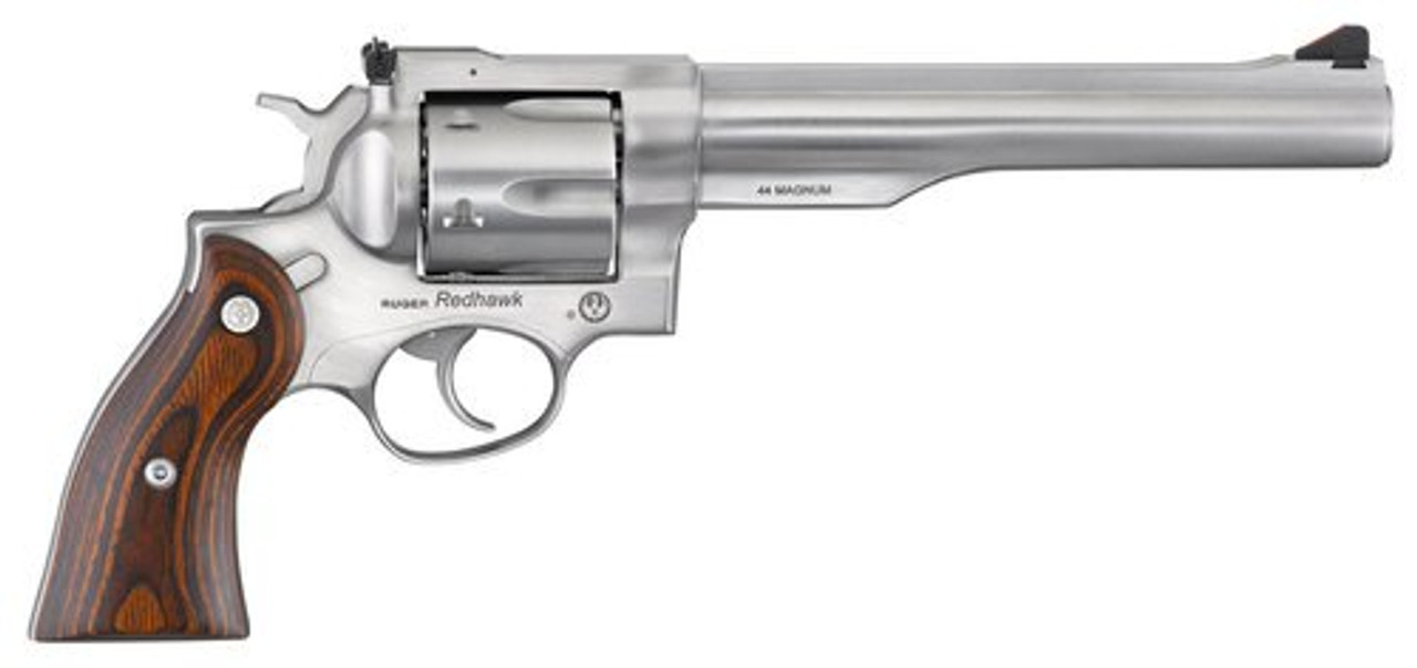 Ruger Redhawk, .44 Mag, 7.5" Barrel, 6rd, Satin Stainless, Wood Grips Ruger Redhawk, .44 Mag, 7.5" Barrel, 6rd, Satin Stainless, Wood Grips