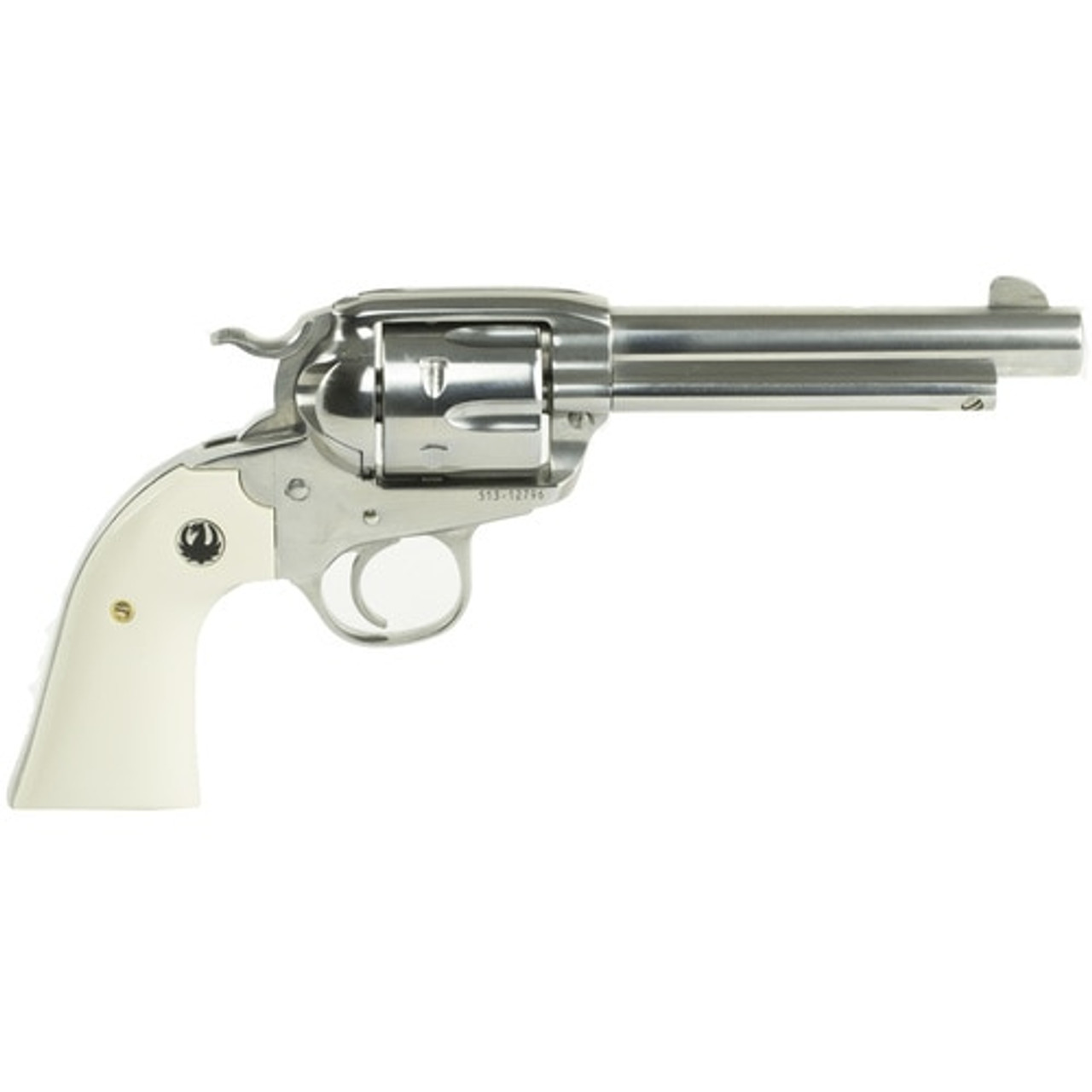 Ruger Vaquero Bisley 357 Mag/38 Special, 5.5" Barrel, SS Finish, Ivory Grips Ruger Vaquero Bisley 357 Mag/38 Special, 5.5" Barrel, SS Finish, Ivory Grips