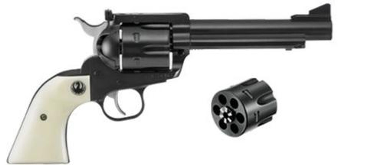 Ruger Blackhawk Convertible Flattop 45 Colt/45 ACP, 5.5", Ivory Grips, Blue Ruger Blackhawk Convertible Flattop 45 Colt/45 ACP, 5.5", Ivory Grips, Blue