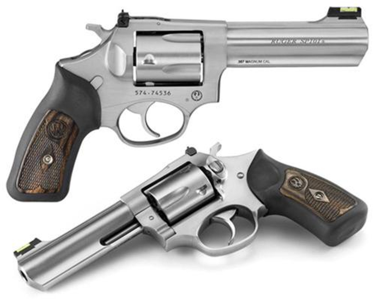 Ruger SP101, 357/ 38 Spl, 4.2", 5 Shot, SS, Fiber Optic Sight Ruger SP101, 357/ 38 Spl, 4.2", 5 Shot, SS, Fiber Optic Sight