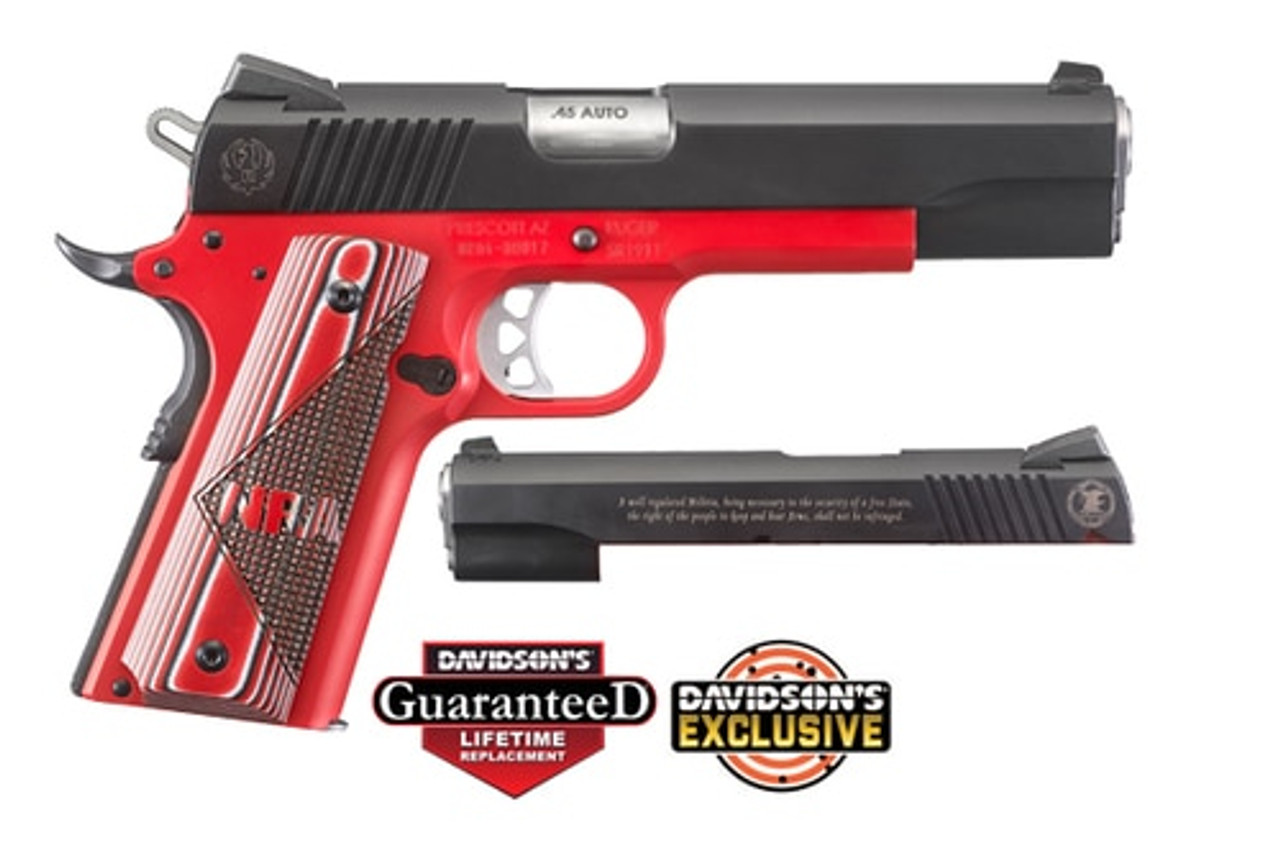 Ruger SR1911 NRA Special Edition 45 ACP 5" Barrel Black Nitride Slide with NRA Logo 7rd & 8rd Mag Ruger SR1911 NRA Special Edition 45 ACP 5" Barrel Black Nitride Slide with NRA Logo 7rd & 8rd Mag