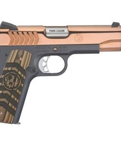 Ruger SR1911 Commander 9mm, 4.25" Barrel, Black Nitride, Polished Rose Gold, 9rd Mag