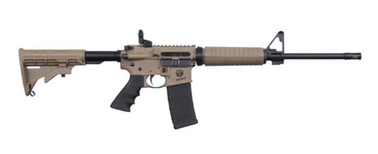 Ruger AR-556 Rifle, .223/5.56, 16", 30rd, Dark Earth Ruger AR-556 Rifle, .223/5.56, 16", 30rd, Dark Earth