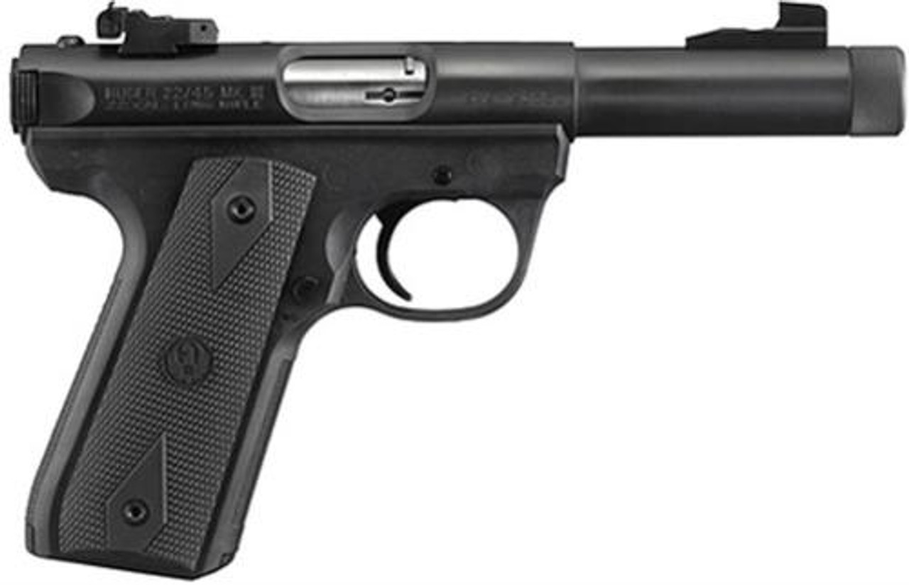 Ruger 22/45, Threaded Barrel, Adjustable Sights Blued Ruger 22/45, Threaded Barrel, Adjustable Sights Blued