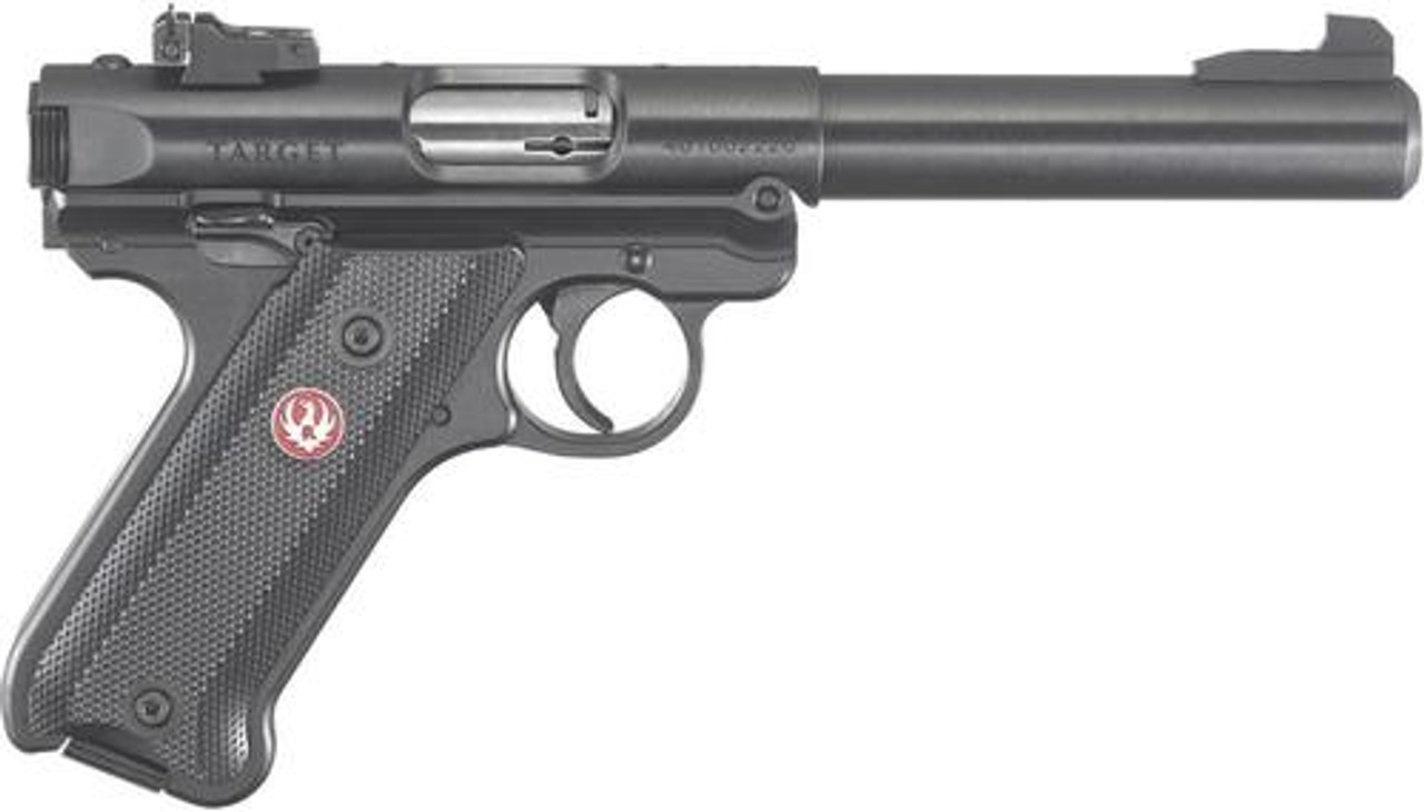 Ruger Mark IV Pistol, 22LR, 5.5", Black Synthetic, Blued, 10rd, Adjustable Sights Ruger Mark IV Pistol, 22LR, 5.5", Black Synthetic, Blued, 10rd, Adjustable Sights