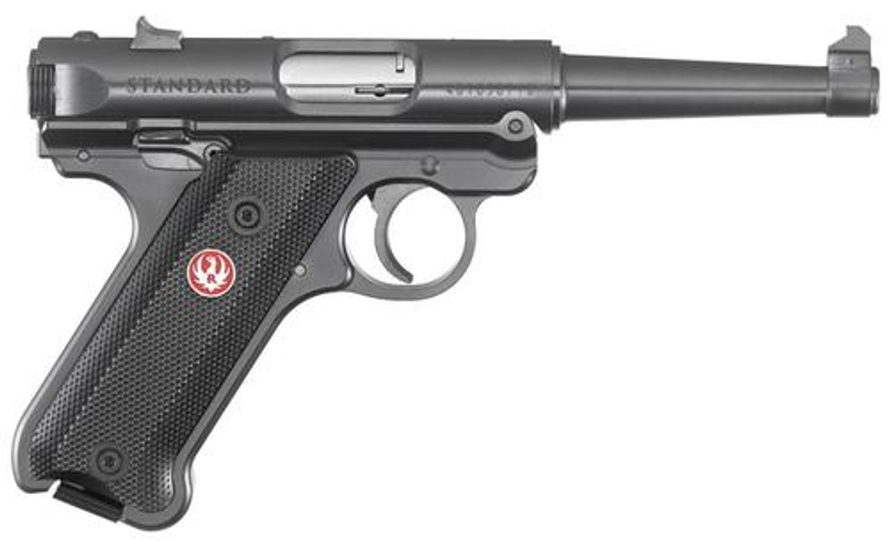 Ruger Mark IV Standard, 22LR, 4.75", 10rd, Black Aluminum Grips Ruger Mark IV Standard, 22LR, 4.75", 10rd, Black Aluminum Grips