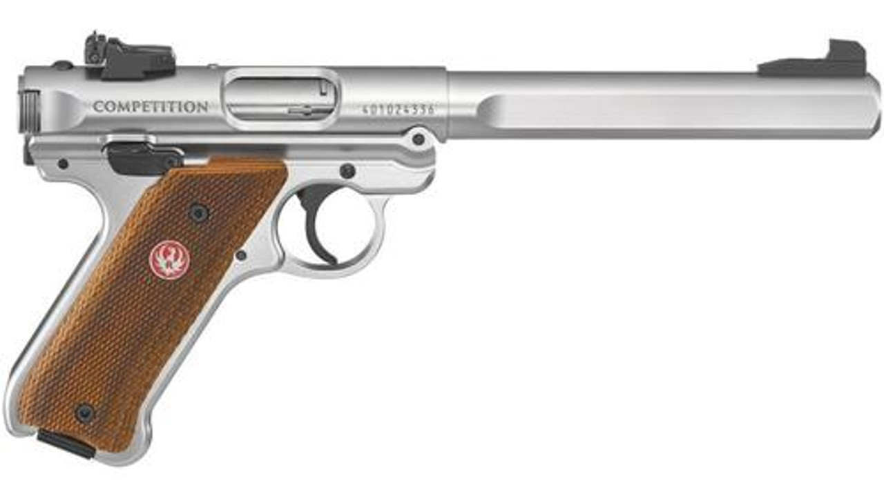 Ruger Mark IV Competition, 22LR, 6.8" Barrel, Adustablej Sights, SS Ruger Mark IV Competition, 22LR, 6.8" Barrel, Adustablej Sights, SS
