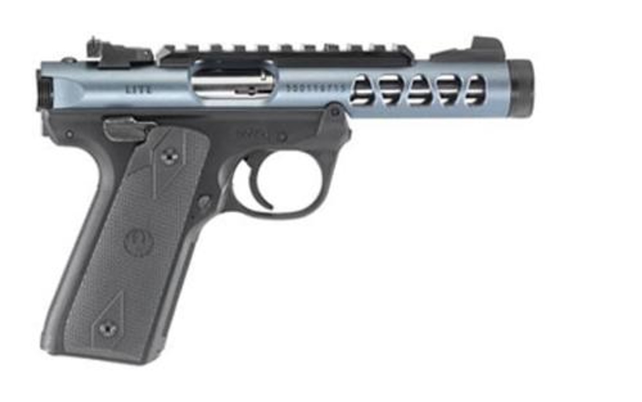 Ruger Mark IV 22/45, 22LR, 4.4" Threaded Barrel, Diamond Gray Anodized, 10rd Mag Ruger Mark IV 22/45, 22LR, 4.4" Threaded Barrel, Diamond Gray Anodized, 10rd Mag