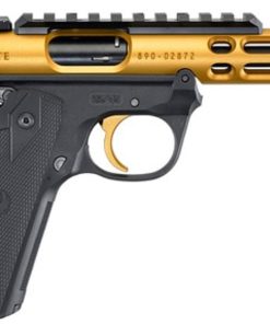 Ruger Mark IV 22/45 Lite, .22 LR, 4.4" Threaded Barrel, Gold, 10rd