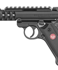 Ruger Mark IV Lite .22 LR, 4.4" Barrel, Black Checkered Grips, Black, 2 x 10rd Mag