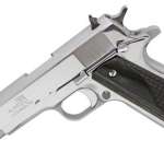 Iver Johnson 1911 A1 Government, .38 Super, 5" Barrel, 9rd, Diamondwood Grip, Stainless