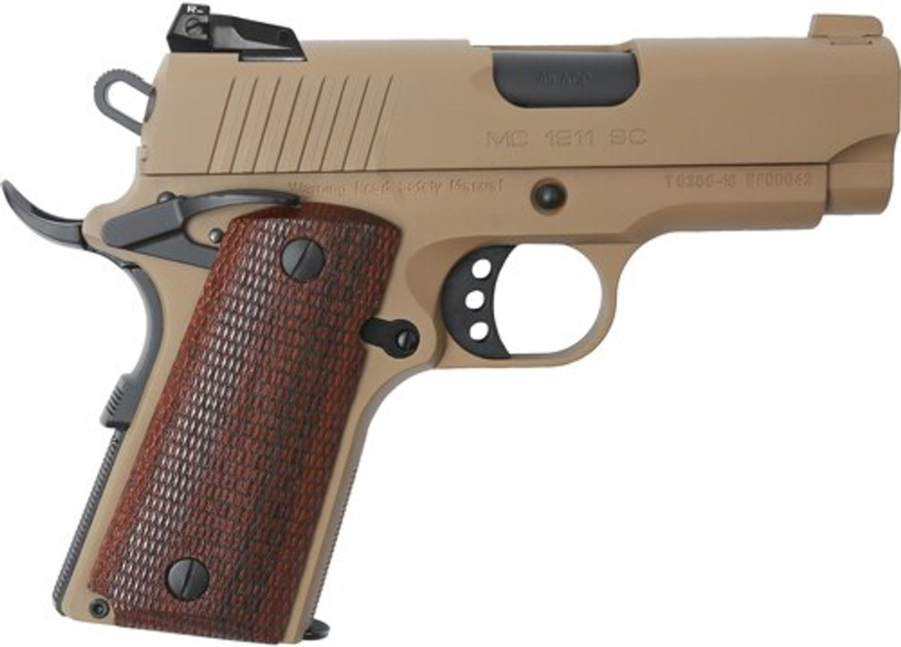 Girsan MC1911 Officer 45 ACP, 3.40" Barrel, Flat Dark Earth, 6rd Girsan MC1911 Officer 45 ACP, 3.40" Barrel, Flat Dark Earth, 6rd