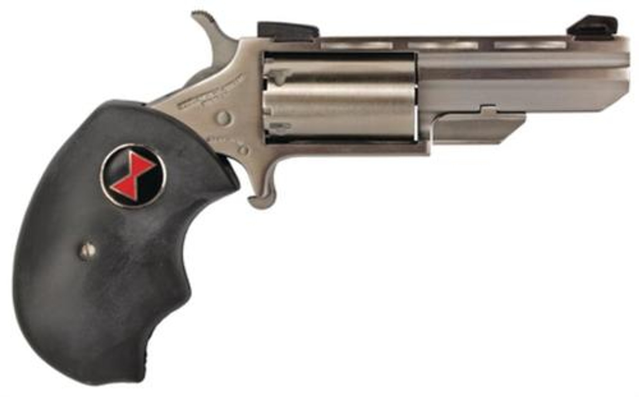 NAA 22 Black Widow Conversion 22LR/22 Mag 2" 5rd Fixed Sight Black Rbber Grip NAA 22 Black Widow Conversion 22LR/22 Mag 2" 5rd Fixed Sight Black Rbber Grip