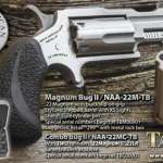 NAA Bug-II Mini Revolver 22Win Mag, Black Grips, Revolver Only