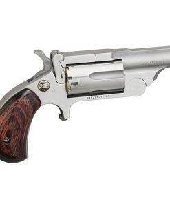 North American Arms Mini Revolver, Ranger II, Revolver, 22 WMR, 1.625", Full Ribbed Barrle, Full Bead Blast, Rosewood Grips, Fixed Sights, 5Rd, Break Open Cylinder