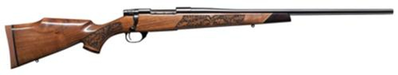 Weatherby Vanguard Lazerguard, .257 Wby Mag, 24", Blued, Laser Carved Walnut Stock Weatherby Vanguard Lazerguard, .257 Wby Mag, 24", Blued, Laser Carved Walnut Stock
