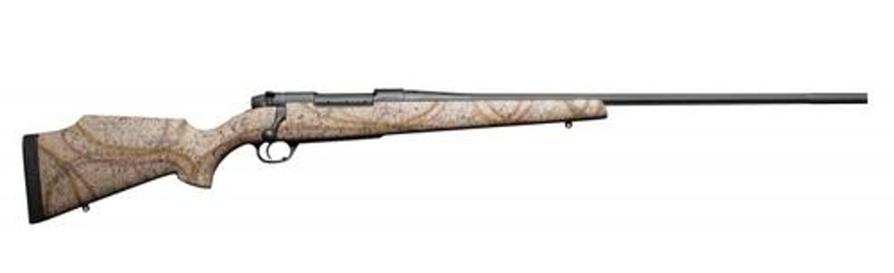 Weatherby Mark V Outfitter, .30-06 Sprg, 22" Fluted, Armor Black Cerakote, Tan Composite Stock Weatherby Mark V Outfitter, .30-06 Sprg, 22" Fluted, Armor Black Cerakote, Tan Composite Stock