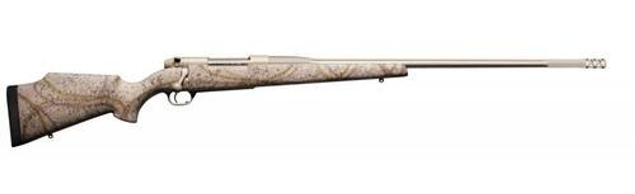 Weatherby Mark V Terramark, .338 Lapua Mag, 28" Fluted, Accubrake, Flat Dark Earth Cerakote, Tan Composite Stock Weatherby Mark V Terramark, .338 Lapua Mag, 28" Fluted, Accubrake, Flat Dark Earth Cerakote, Tan Composite Stock