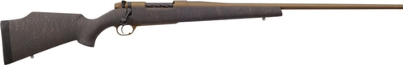 Weatherby Mark V Weathermark Bronze 257 Weatherby Mag, 26" Burnt Bronze, Cerakote Black, Monte Carlo Stock, RH, 3rd Weatherby Mark V Weathermark Bronze 257 Weatherby Mag, 26" Burnt Bronze, Cerakote Black, Monte Carlo Stock, RH, 3rd