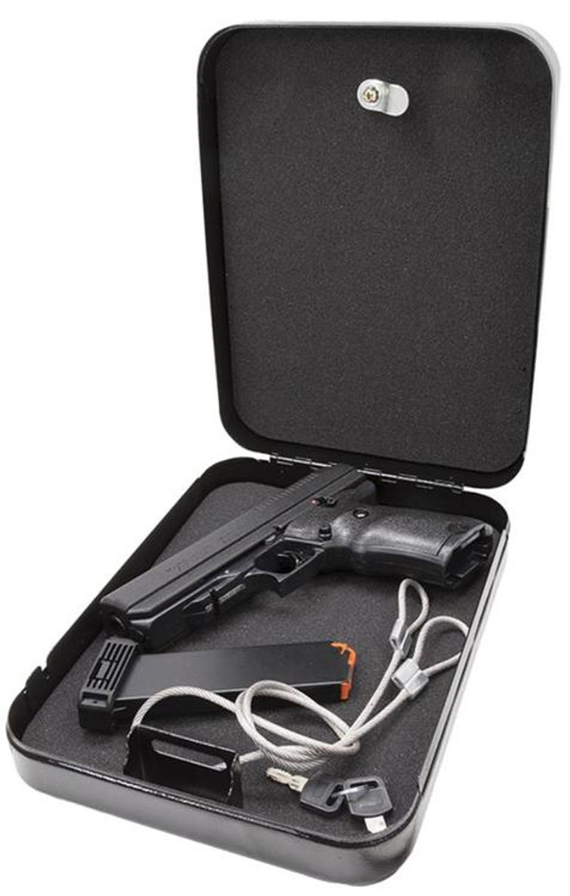 Hi-Point Home Security Pack 45 ACP Handgun 4.5" Barrel, Black Poly, Lock Box, 9rd Hi-Point Home Security Pack 45 ACP Handgun 4.5" Barrel, Black Poly, Lock Box, 9rd