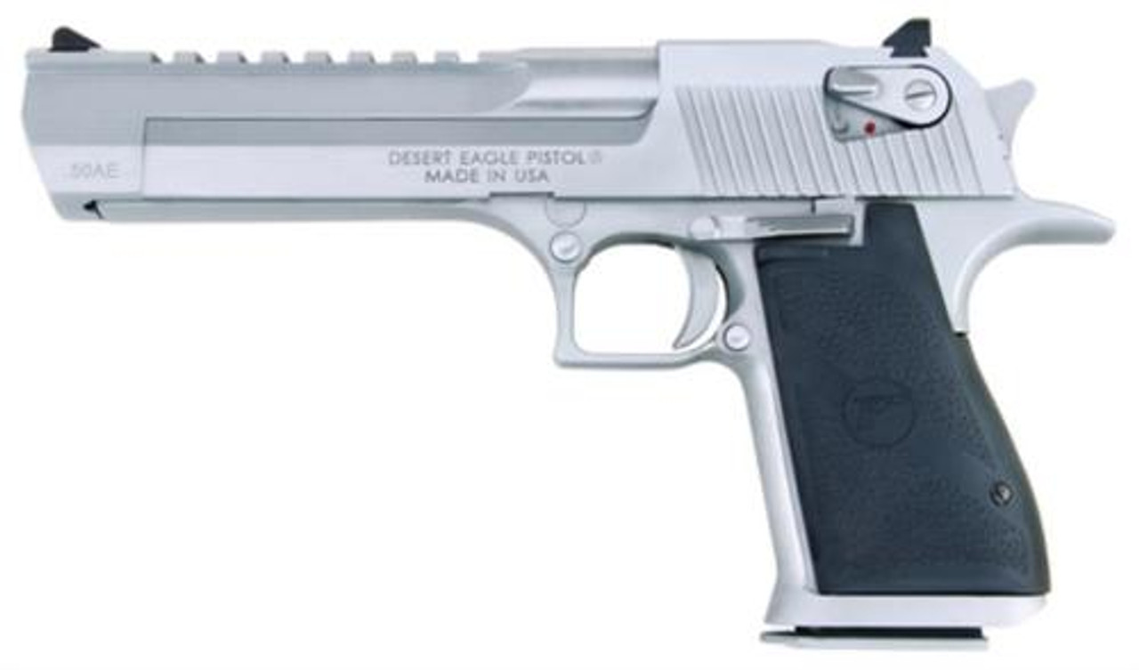 Magnum Research Desert Eagle Mk XIX 50AE 6" Barrel, Black Synthetic Brushed Chrome, 7rd Magnum Research Desert Eagle Mk XIX 50AE 6" Barrel, Black Synthetic Brushed Chrome, 7rd