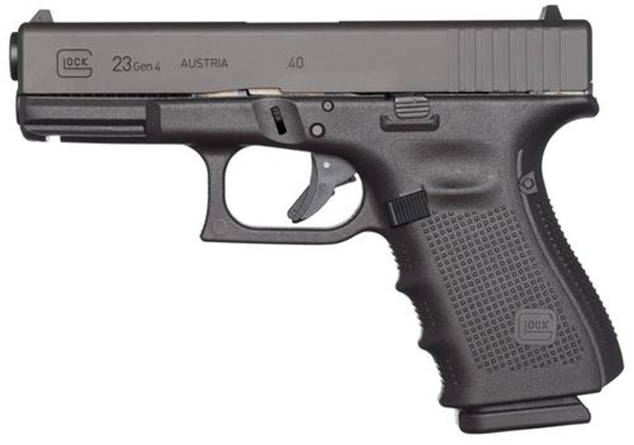 Glock G23 Gen4 .40 S&W, 4", 10rd, Fixed Sights, Black Glock G23 Gen4 .40 S&W, 4", 10rd, Fixed Sights, Black