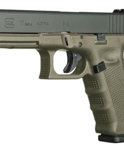 Glock G17 G4 9mm, 4.48", 10rd, Fixed Sights, OD Green Frame