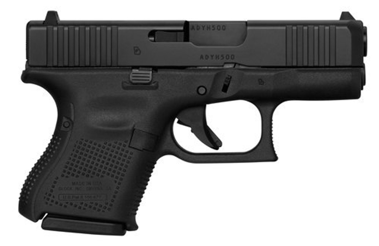 Glock G26 Gen5 9mm, 3.43" Barrel, Glock Night Sights, 10rd front ser. 3 magazines LE ONLY Glock G26 Gen5 9mm, 3.43" Barrel, Glock Night Sights, 10rd front ser. 3 magazines LE ONLY