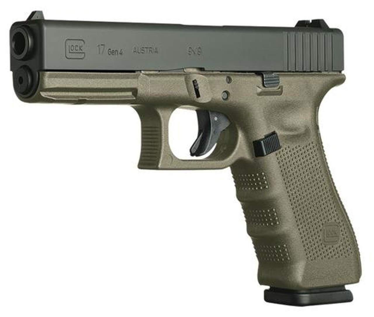 Glock G17 Gen4 9mm OD Green Frame Factory Glock G17 Gen4 9mm OD Green Frame Factory