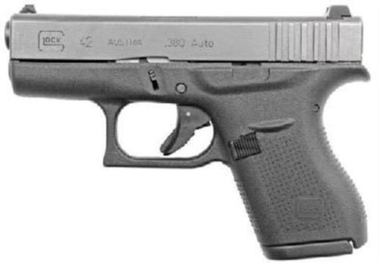 Glock G42 380 ACP 3.25" Barrel, Black, 6rd, NO FACTORY BOX Glock G42 380 ACP 3.25" Barrel, Black, 6rd, NO FACTORY BOX