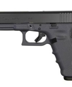 Glock G17 Gen4, 9mm, 17rd, 4.49", Gray Frame, Black Slide, Fixed Sights