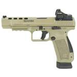 Canik TP9SFx 9mm, 5.2" Barrel, Flat Dark Earth, 2- 20rd Mags, Vortex Red Dot