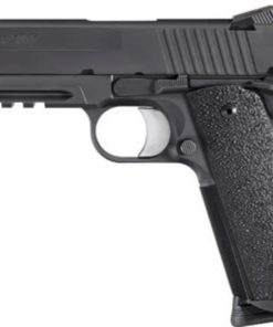 SIG 1911 45 ACP 4.2In TAC OPS BLK SAO Siglite Ergo XT Grip (4) 8RD Steel MAG Rail
