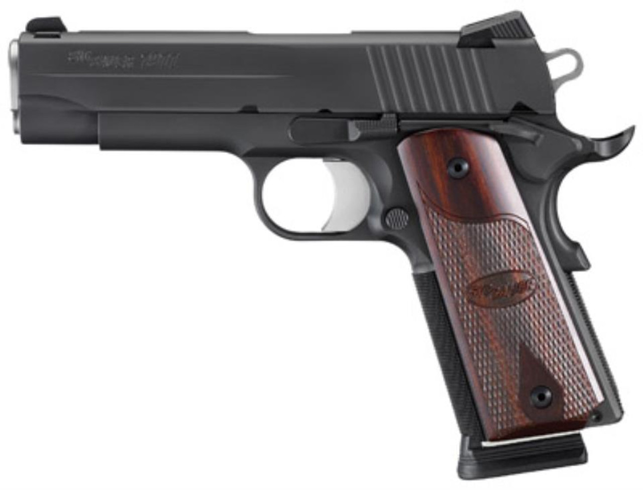 SIG 1911 45 ACP 3.3 7+1 Rosewood Grip Black SIG 1911 45 ACP 3.3 7+1 Rosewood Grip Black