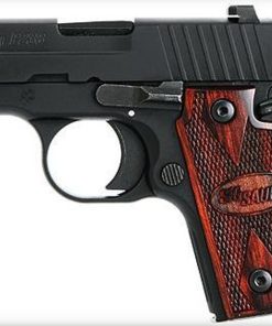 Sig P238 380 ACP 2.7In Rosewood Black SAO Rosewood Grip (1) 6RD Steel MAG