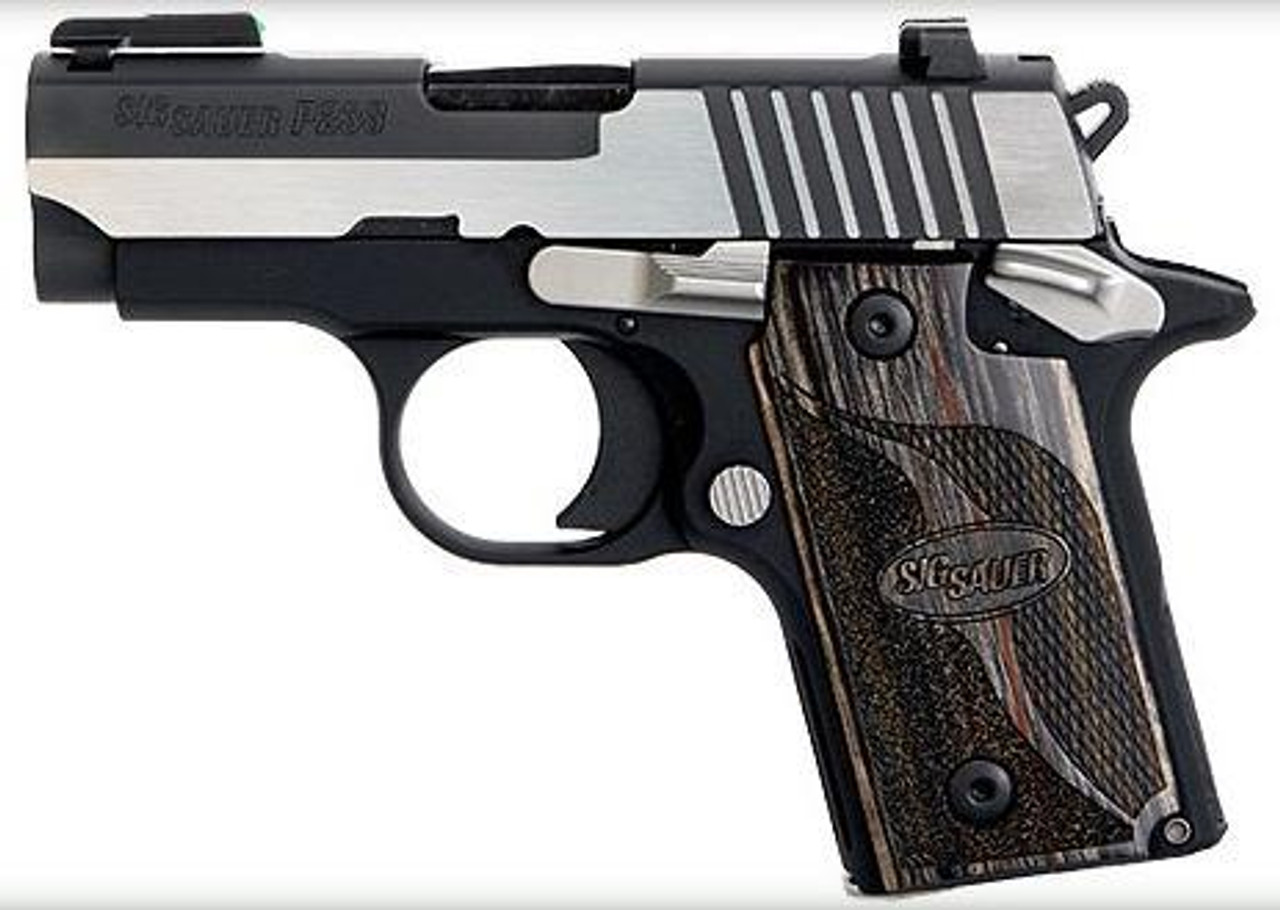 Sig P238 380 ACP 2.7" Equinox 2-Tone SAO TFO Front/Siglite Rear Blackwood Grip 6rd Mag Sig P238 380 ACP 2.7" Equinox 2-Tone SAO TFO Front/Siglite Rear Blackwood Grip 6rd Mag